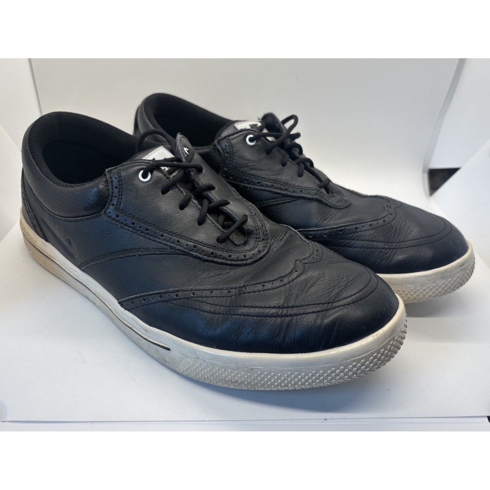 Rare NIKE GOLF Leather Dress Shoes Spikeless Wingtip - Picture 2 of 7